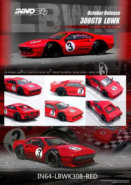 Ferrari LBWK (Liberty Walk) 308 GTB - Red