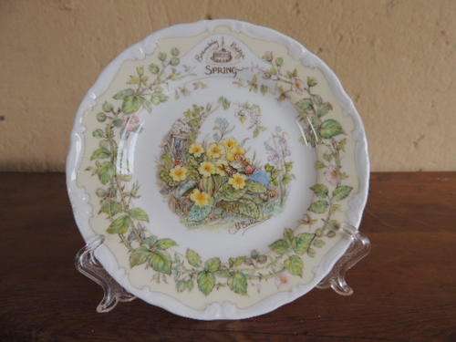 ROYAL DOULTON BRAMBLY HEDGE PLATE, SPRING - 21CM