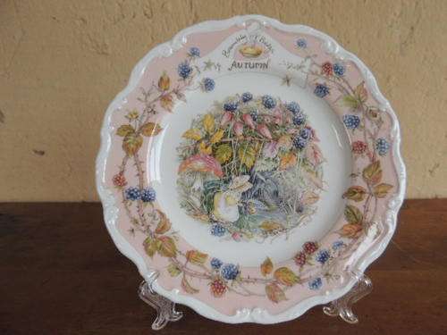 ROYAL DOULTON BRAMBLY HEDGE PLATE, AUTUMN - 21CM