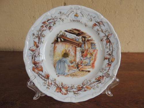 ROYAL DOULTON BRAMBLY HEDGE PLATE, WINTER - 21CM