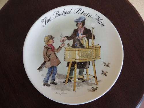 WEDGEWOOD LIMITED EDITION PLATE - THE BAKED POTATO MAN, WITH CERTIFICATE!