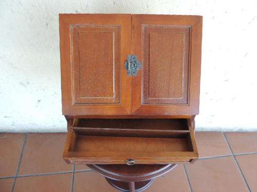 TEAK STATIONERY CABINET