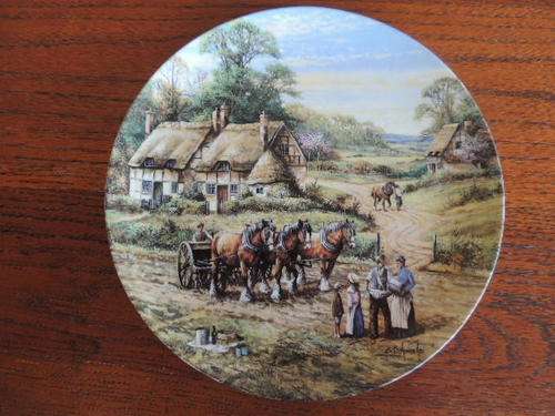 WEDGEWOOD LIMITED EDITION PLATE "SPRING SOWING" - 27CM