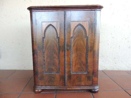 EXQUISITE WALNUT CABINET - BEAUTIFUL DETAIL - ANOTHER BARGAIN FROM HOME TREASURES!
