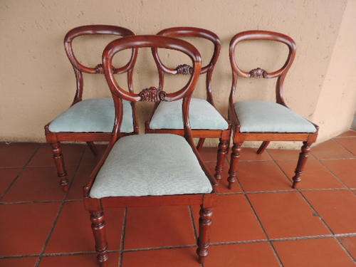 MAHOGANY BUSTLE BACK CHAIRS - CLEARANCE SALE !!!
