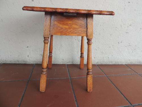 WAVY EDGE SILKY OAK OCCASSIONAL TABLE