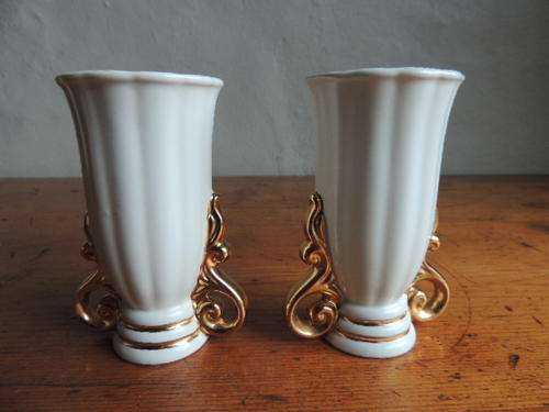 PAIR OF WADE VASES - 11.5CM