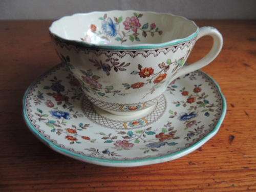 COPELAND SPODE BREAKFAST CUP DUOS - "ROYAL JASMINE"