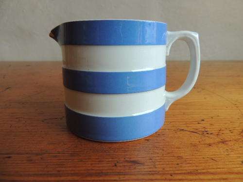 CORNISHWARE MILK JUG - GREEN SHIELD BACK STAMP