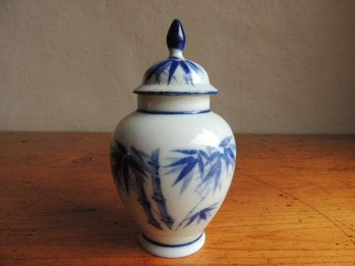 BLUE & WHITE GINGER JAR