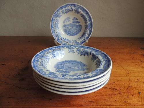 COPELAND SPODE "RHINE" - SET OF 6 DESSERT BOWLS