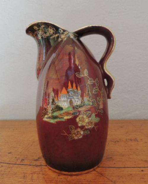 CROWN DEVON ART DECO LUSTRE JUG - 17cm