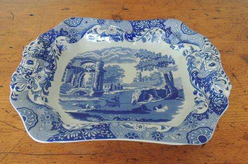 SPODE ITALIAN BLUE SERVING BOWL SANS LID