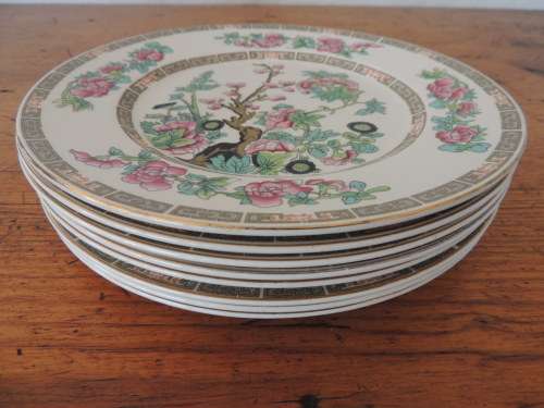 JOHN MADDOCK & SONS - "INDIAN TREE" - 8 DINNER PLATES