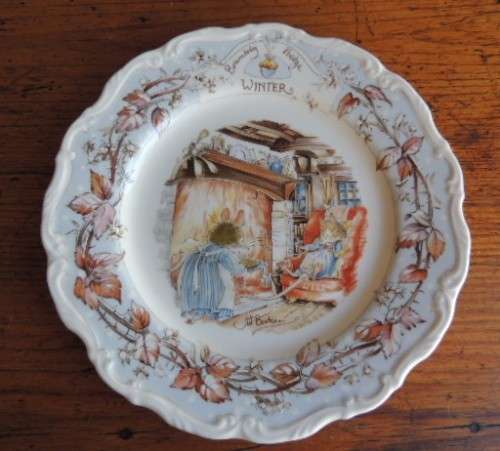 ROYAL DOULTON BRAMBLY HEDGE PLATE 21 CM - "WINTER"