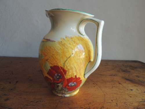 LARGE ROYAL DOULTON JUG - "POPPIES IN THE CORN FIELD"