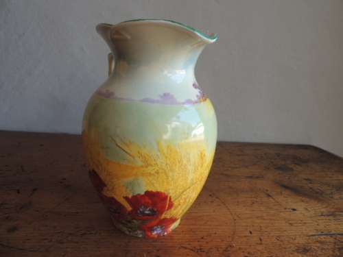 LARGE ROYAL DOULTON JUG - "POPPIES IN THE CORN FIELD"