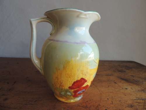 LARGE ROYAL DOULTON JUG - "POPPIES IN THE CORN FIELD"