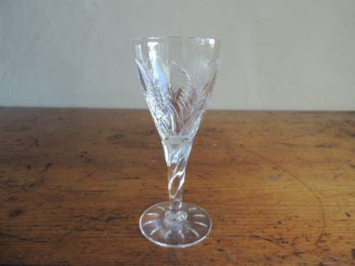 STUART CRYSTAL SHERRY GLASSES - SET OF 5