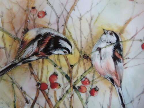 CONNAUGHT COLLECTION OF ENGLISH GARDEN BIRDS - "LONG - TAILED TITS "