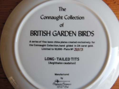 CONNAUGHT COLLECTION OF ENGLISH GARDEN BIRDS - "LONG - TAILED TITS "