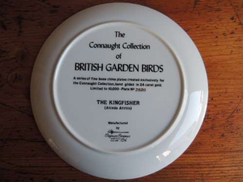 CONNAUGHT COLLECTION OF ENGLISH GARDEN BIRDS - "THE KINGFISHER"
