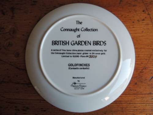 CONNAUGHT COLLECTION OF ENGLISH GARDEN BIRDS - "GOLDFINCHES"