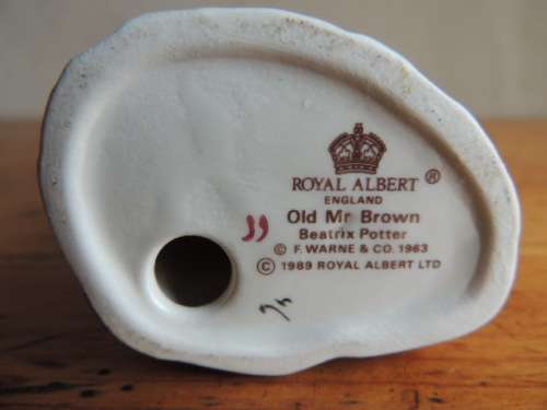 ROYAL ALBERT BEATRIX POTTER'S "OLD MR BROWN"