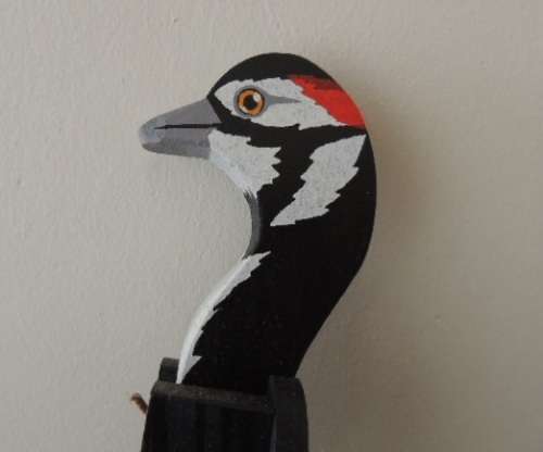 WOODPECKER DOOR KNOCKER - VERY QUIRKY