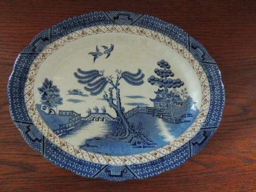 BOOTHS REAL OLD WILLOW PLATTER 31 CM x 24.5 CM