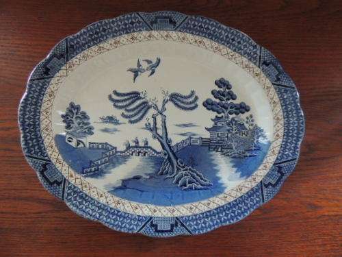 BOOTHS REAL OLD WILLOW PLATTER 36 CM x 28 CM