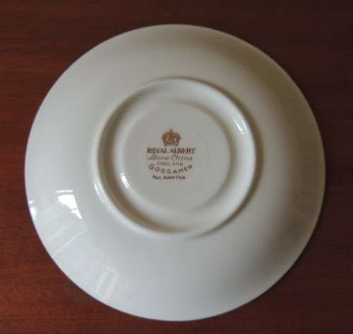 ROYAL ALBERT TEA SAUCER - "GOSSAMER"