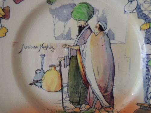 ROYAL DOULTON RACK PLATE - "THE ARRIVAL OF THE UNKNOWN PRINCESS"