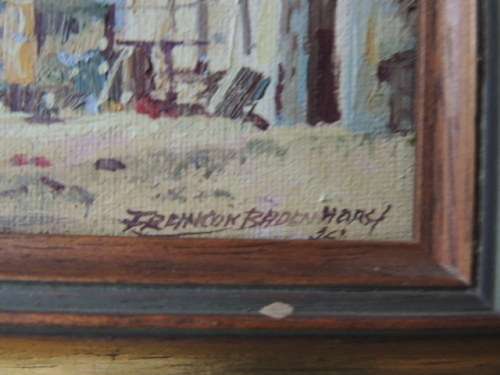 FRANCOIS BADENHORST FRAMED OIL ON BOARD - CAPE DUTCH STYLE