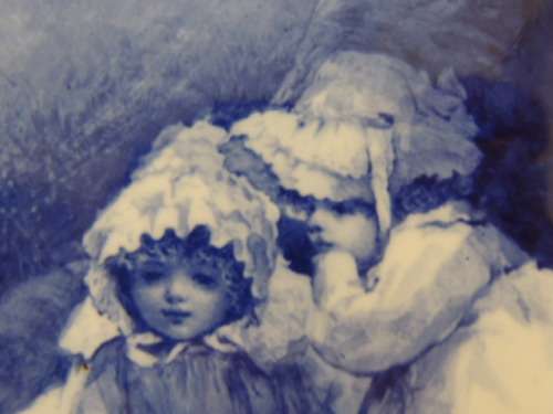 RARE - ROYAL DOULTON "BLUE CHILDREN" PLAQUE - Plaque 1