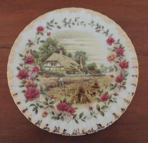 ROYAL ALBERT FOUR SEASONS PLATE -"AUTUMN" FROM ORIGINAL ARTWORK BY F.F. ERRILL