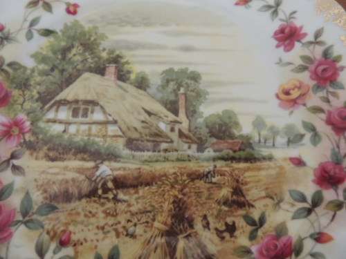 ROYAL ALBERT FOUR SEASONS PLATE -"AUTUMN" FROM ORIGINAL ARTWORK BY F.F. ERRILL