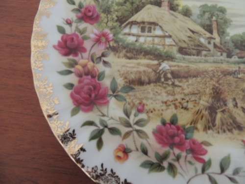 ROYAL ALBERT FOUR SEASONS PLATE -"AUTUMN" FROM ORIGINAL ARTWORK BY F.F. ERRILL