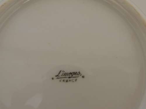 LIMOGE PLATE SIGNED "FRAGONARS" - For Ramshorn