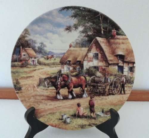 WEDGEWOOD "COUNTRY DAYS" SERIES PLATE - "SOWING THE CORN"