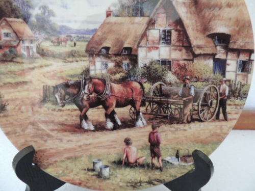 WEDGEWOOD "COUNTRY DAYS" SERIES PLATE - "SOWING THE CORN"