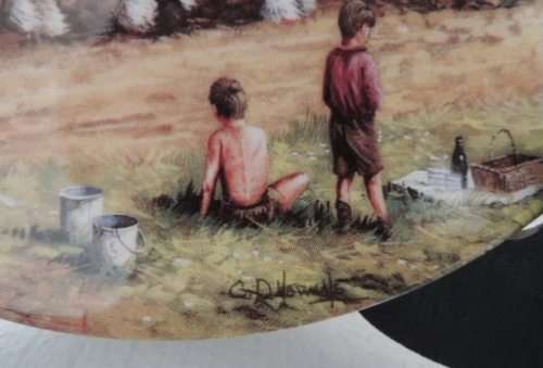 WEDGEWOOD "COUNTRY DAYS" SERIES PLATE - "SOWING THE CORN"