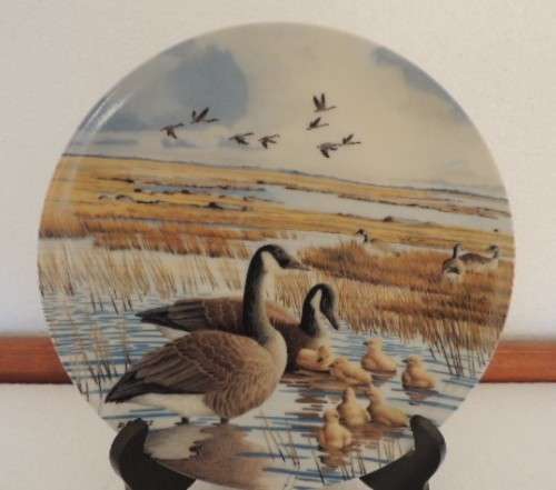 DOMINION CHINA LTD ONTARIA CANADA PLATE - "THE FAMILY" - BOXED WITH COA