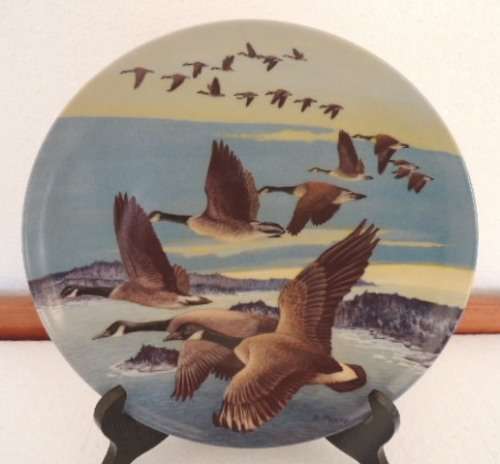 DOMINION CHINA LTD ONTARIA CANADA PLATE - "SOUTHWARD BOUND" - BOXED WITH COA