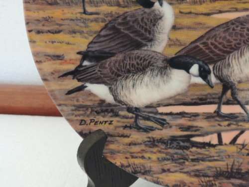 DOMINION CHINA LTD ONTARIA CANADA PLATE - "WINTER HOME" - BOXED WITH COA