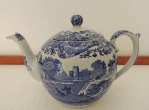 COPELAND SPODE'S ITALIAN BLUE - ROUND TEA POT