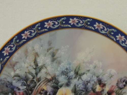 "PANSIES" PLATE NUMBER TWO FROM "LENA LIU'S BASKET BOUQUETS" FABULOUS