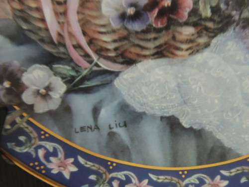 "PANSIES" PLATE NUMBER TWO FROM "LENA LIU'S BASKET BOUQUETS" FABULOUS