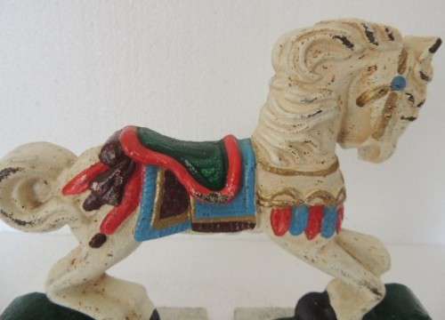 VINTAGE DOORSTOPPER - ROCKING HORSE reserved for marvellous things