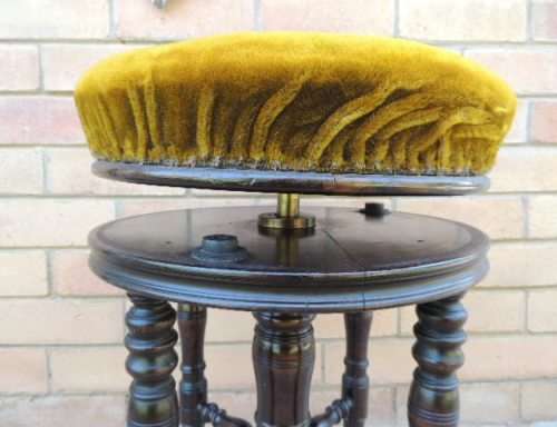 MUSIC/PIANO STOOL REVOLVING - VICTORIAN ERA